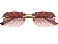 GUCCI GG1221S 004 56 Lunette de Soleil Homme GUCCI LOGO