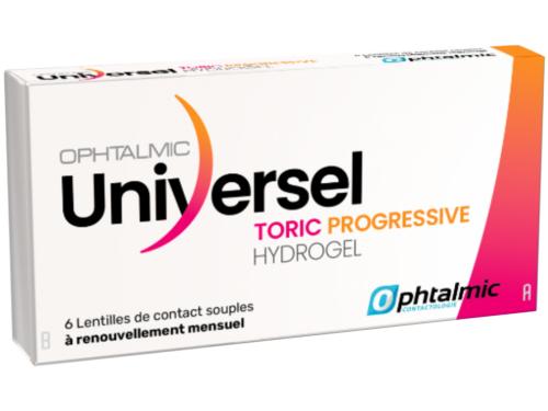 UNIVERSEL HYDROGEL Toric PROGRESSIVE 6 Lentilles mensuelles