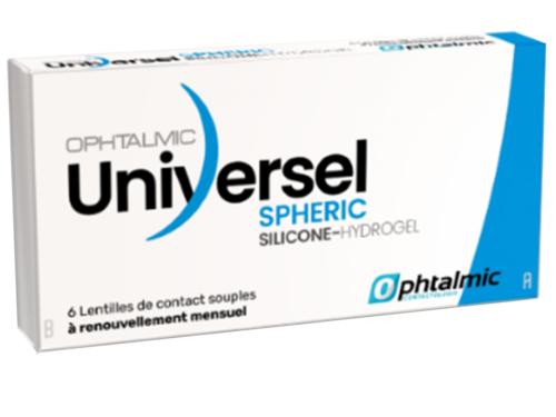 UNIVERSEL HYDROGEL Spheric 6 Lentilles mensuelles